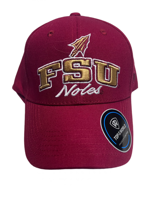 FSU Seminoles Brushed Cotton Twill Hat FSU logo
