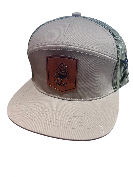 GSU Tan & Green Eagle Hat with Leather Patch