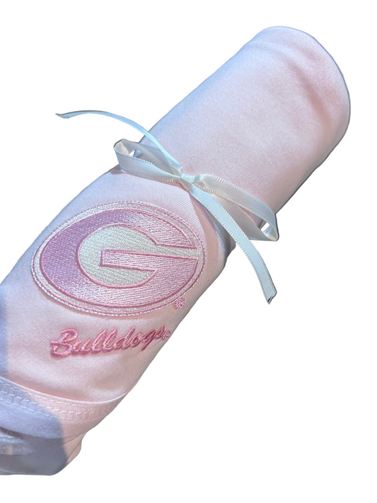 UGA Infant Blanket Pink