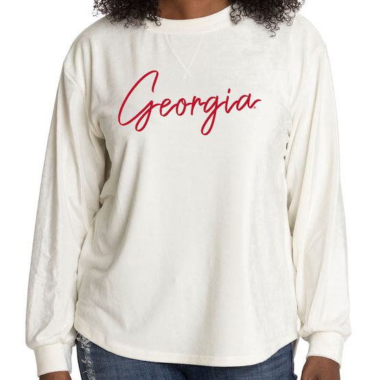 UGA Women's "Carly" GEORGIA Script Sweatshirt