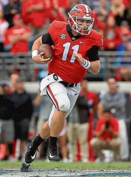 7th Fan Fest – Jake Fromm Action Photo