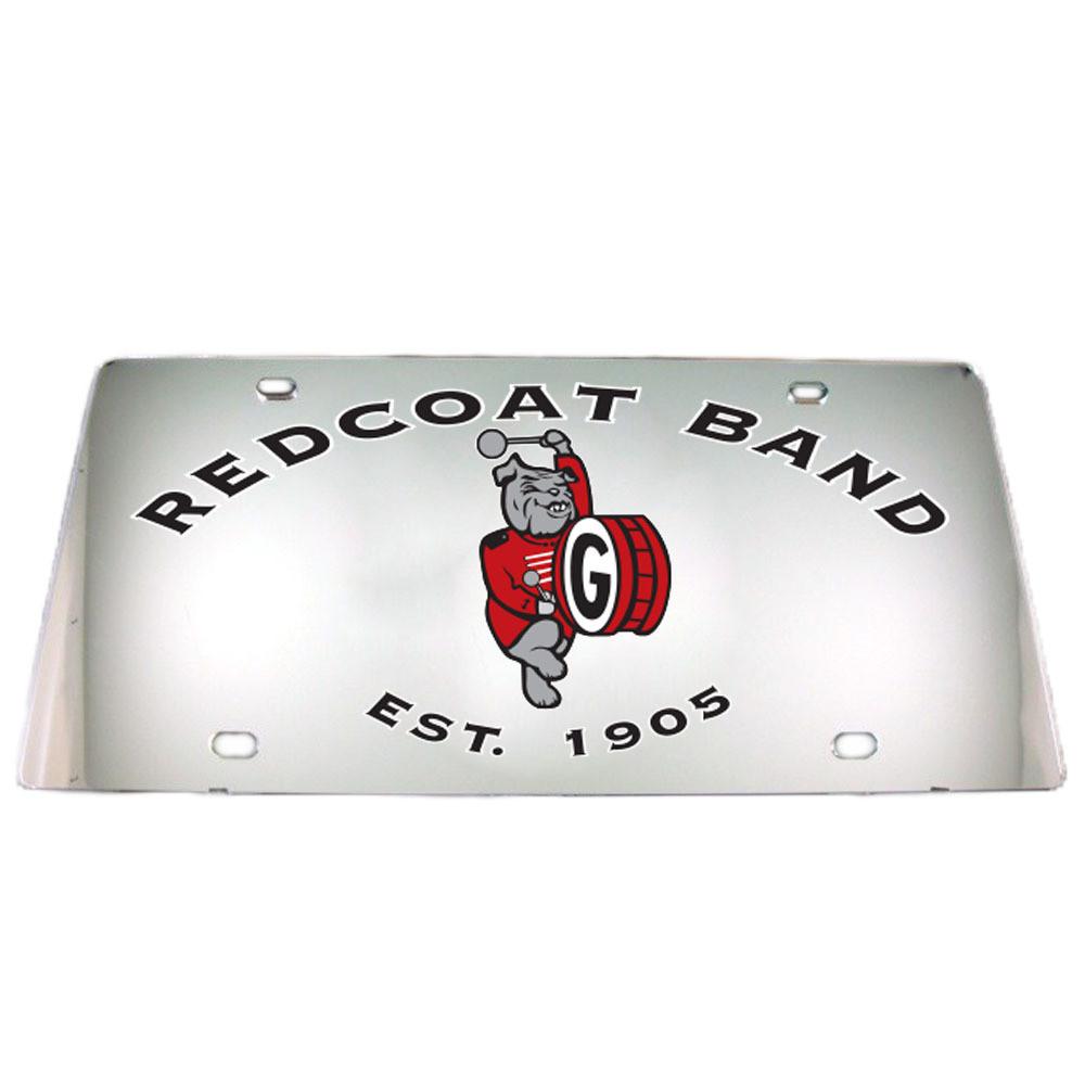 UGA Redcoat Band Mirror Car Tag License Plate