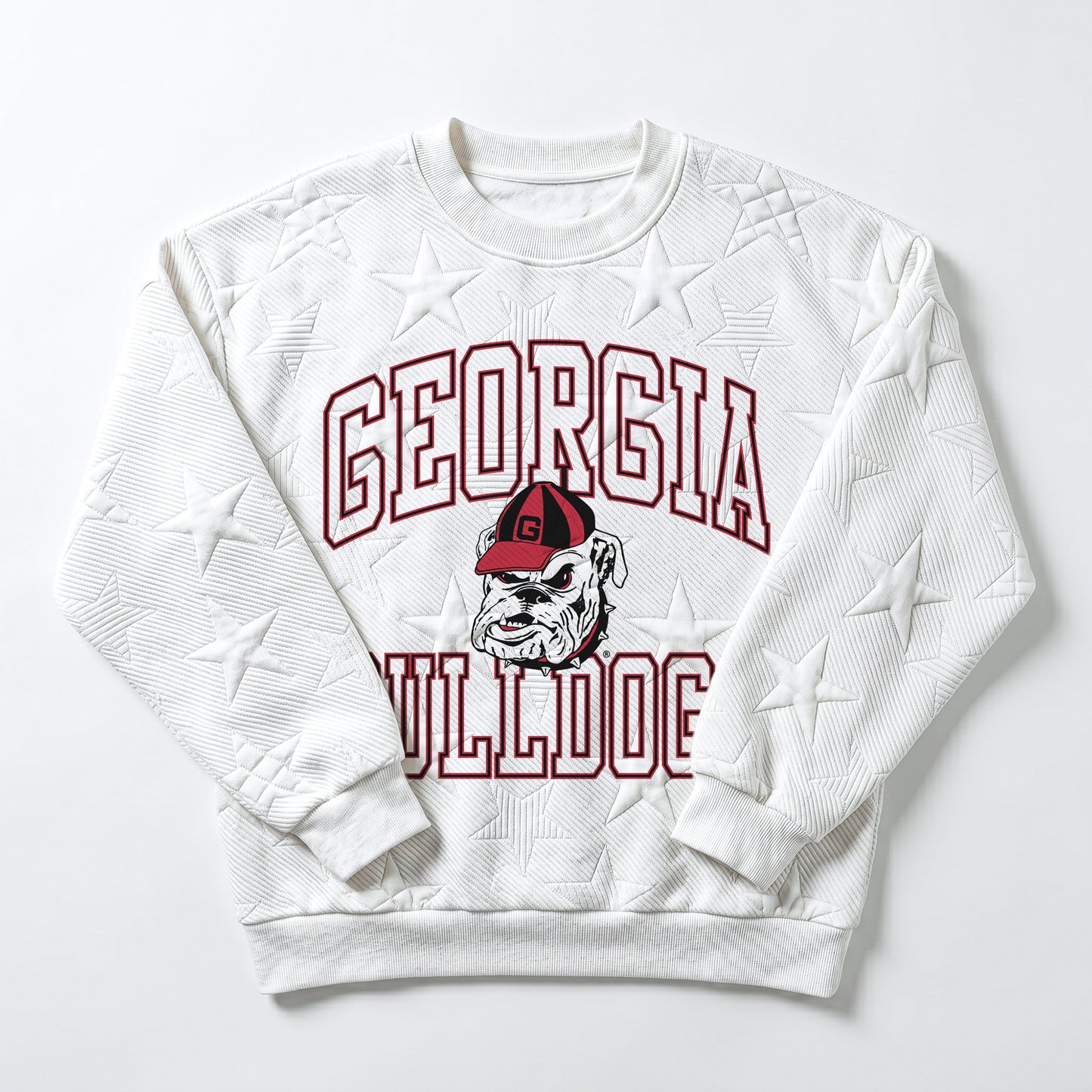 UGA Gameday Couture Ladies Repeat Logo Crewneck Sweatshirt