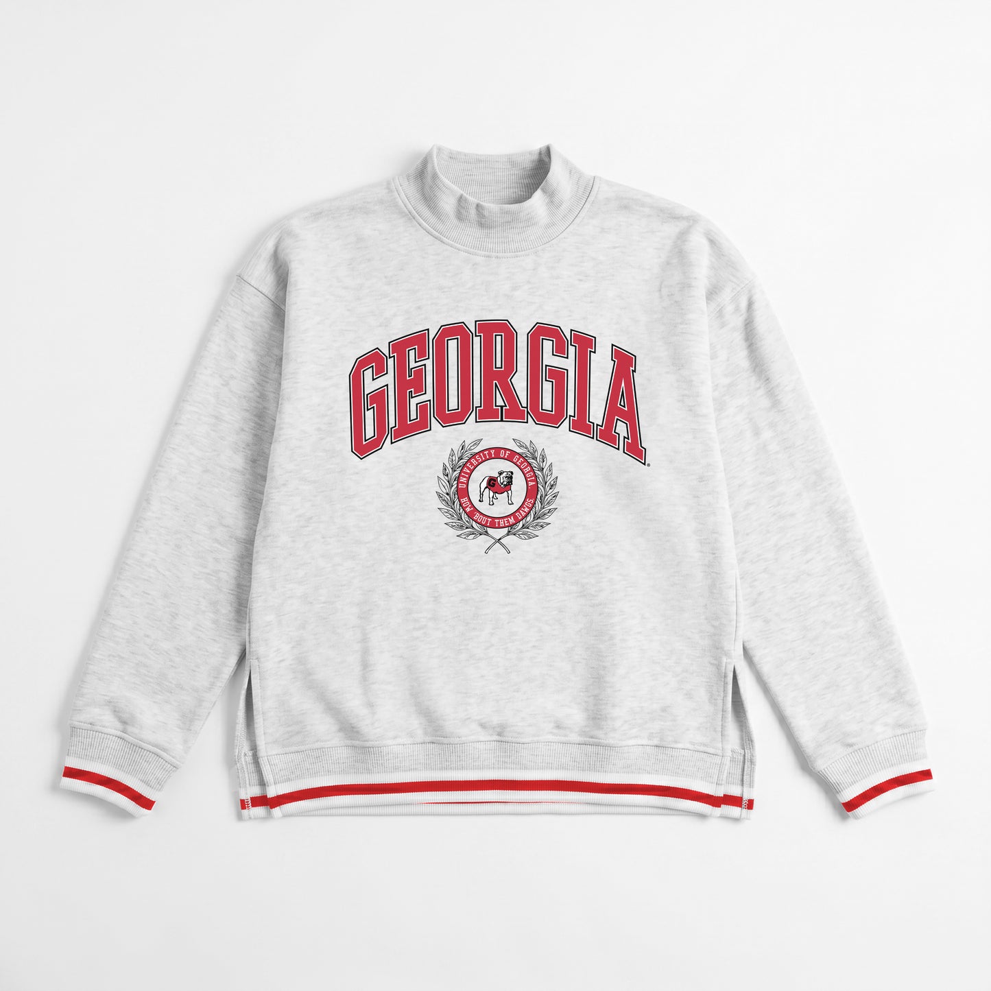 UGA Gameday Couture Ladies Side Slip Turtleneck Pullover
