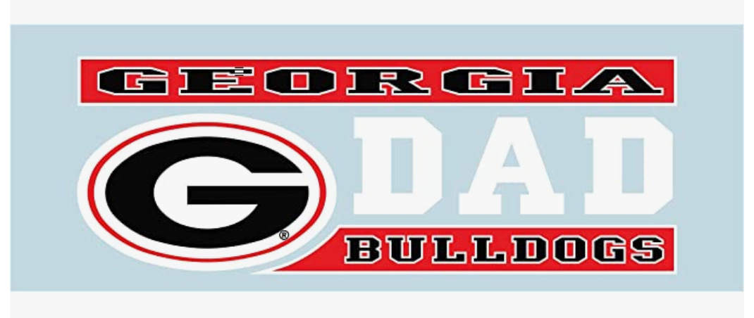 UGA Decal Rectangle Family 6"