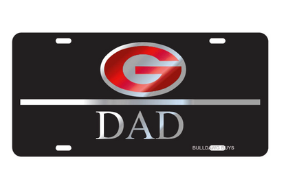 UGA "DAD" License Plate