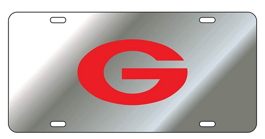 UGA Mirrored Super G License Plate