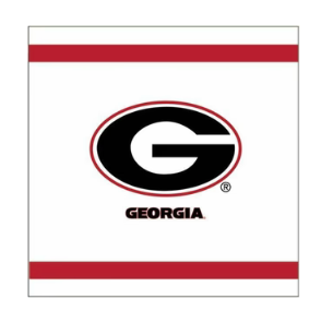 UGA Party Lunch Napkins White Super G