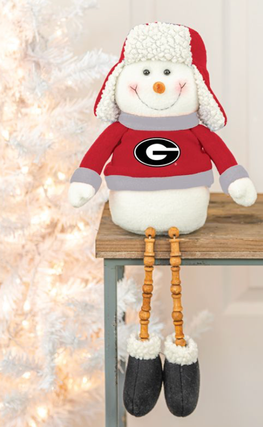 UGA Snowman With Beaded Legs