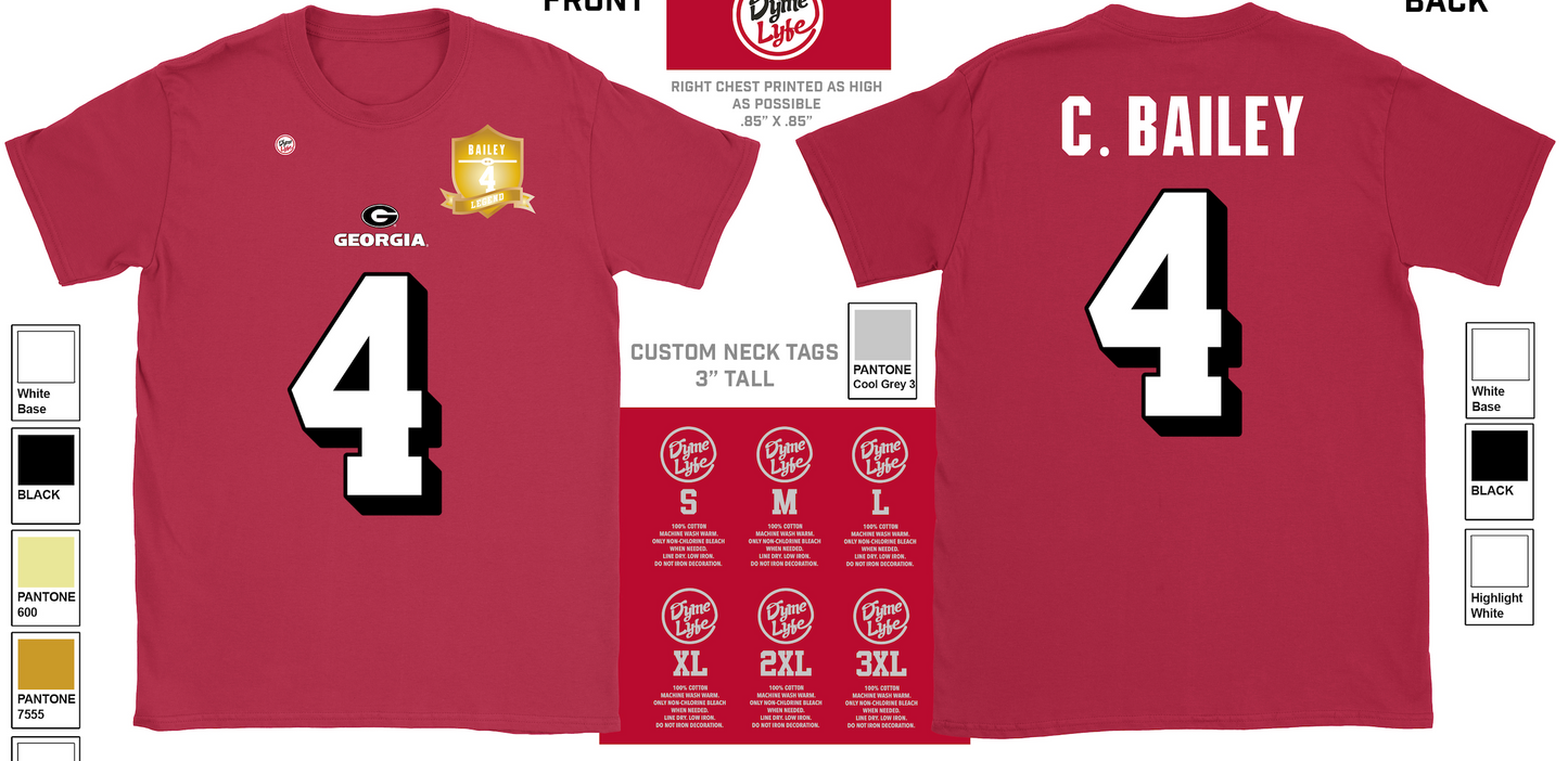 UGA Player's T Shirt