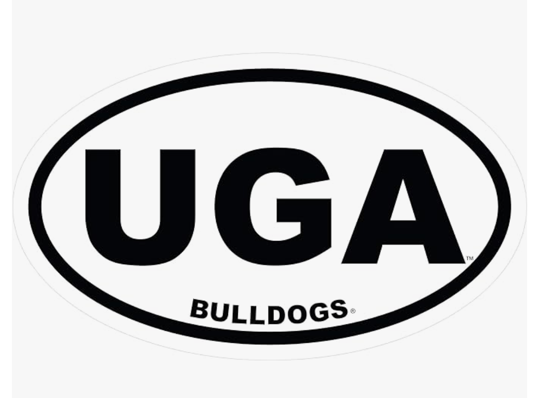 UGA Decal Oval