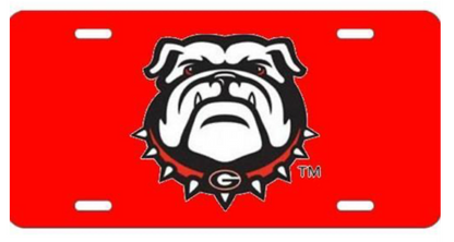 UGA New Dog Mirrored License Plate