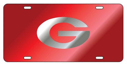UGA Mirrored Super G License Plate