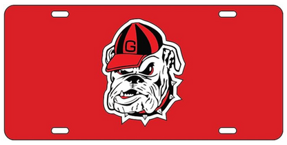 UGA Old Dog Mirrored License Plate