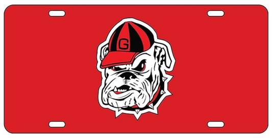 UGA Old Dog Mirrored License Plate