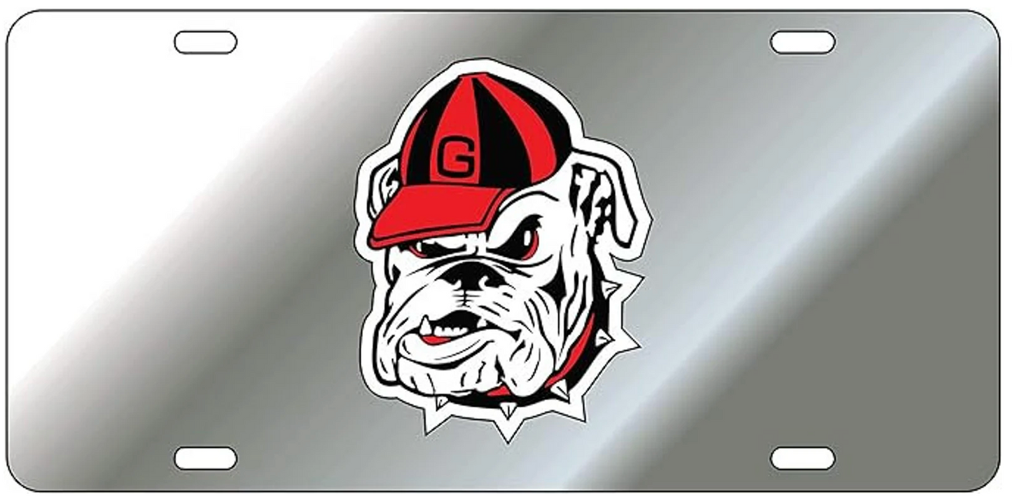 UGA Old Dog Mirrored License Plate
