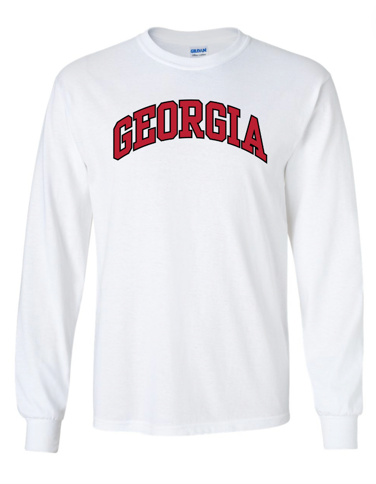 UGA Arch Long Sleeve T Shirt