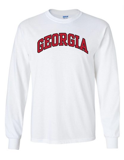 UGA Arch Long Sleeve T Shirt