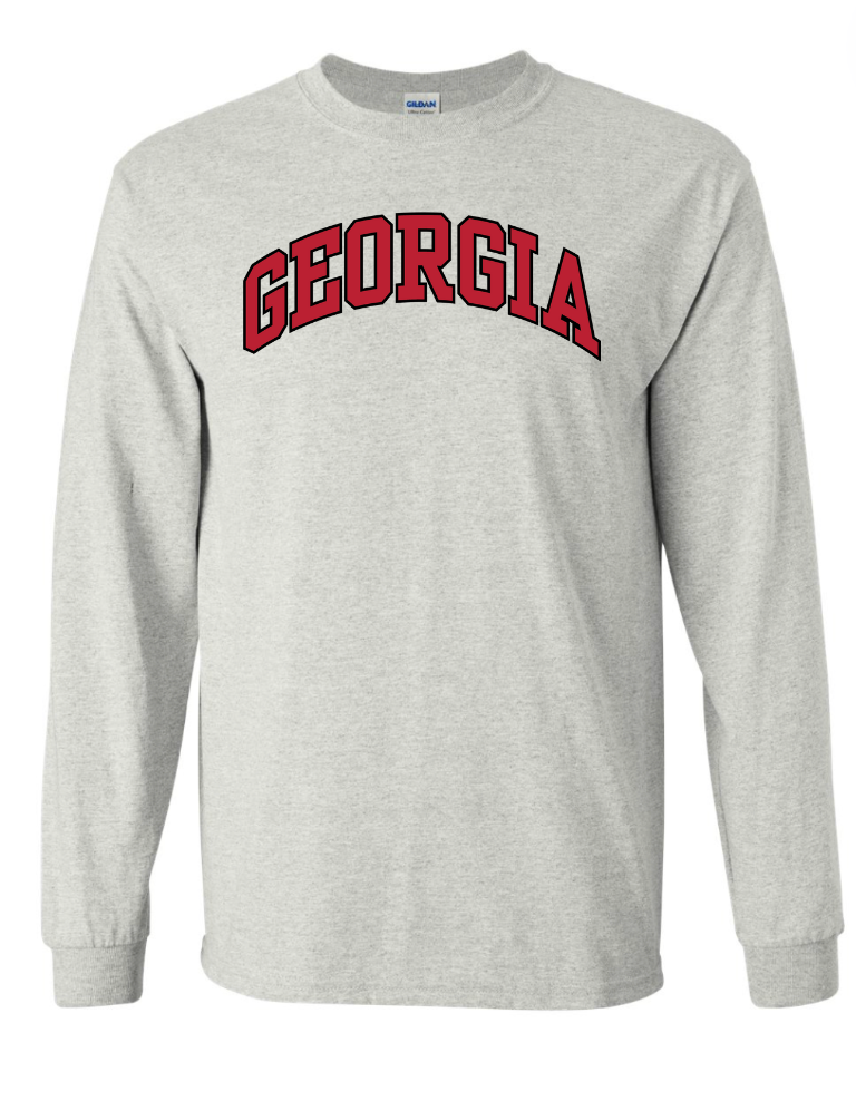 UGA Arch Long Sleeve T Shirt
