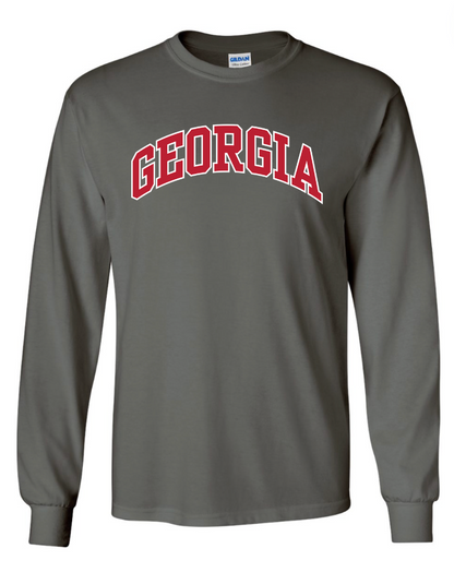 UGA Arch Long Sleeve T Shirt