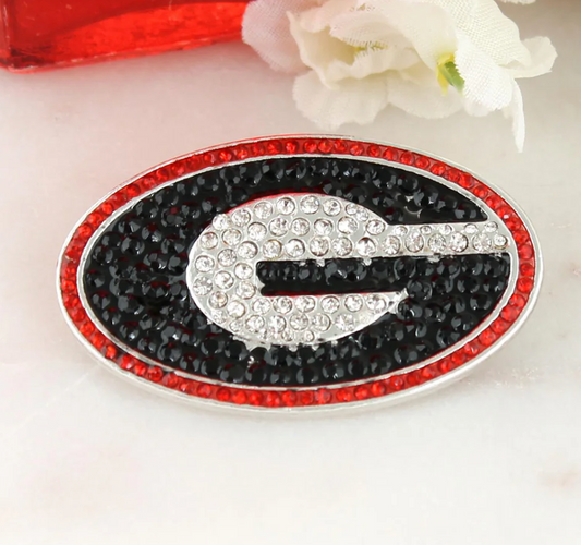 UGA Crystal Logo Pin Super G