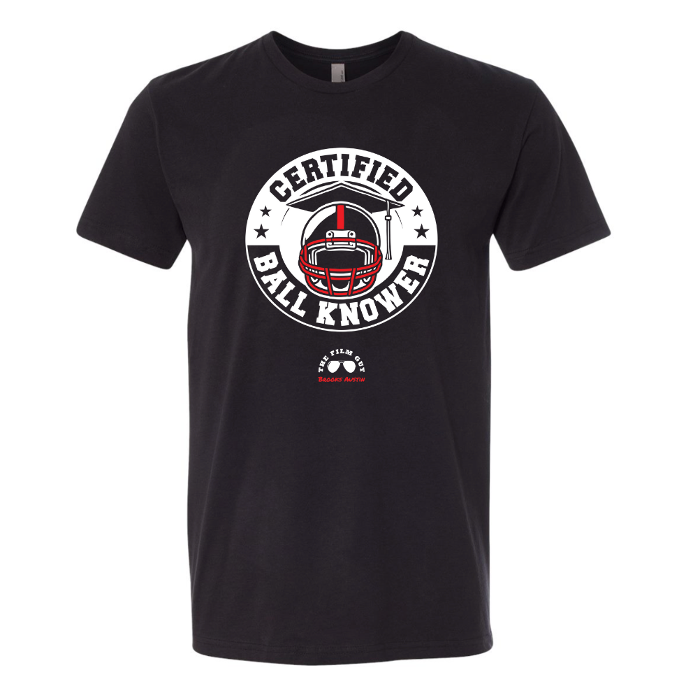 The Film Guy Shirt "CertifiedBallKnower" Black T-shirt