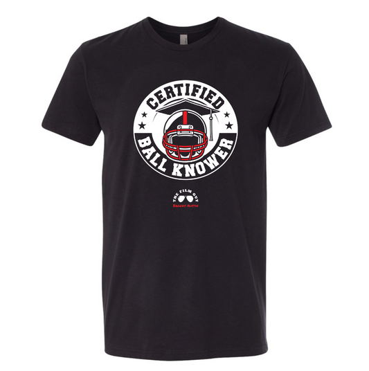 The Film Guy Shirt "CertifiedBallKnower" Black T-shirt
