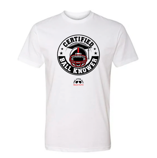 The Film Guy Shirt "CertifiedBallKnower" White T-shirt