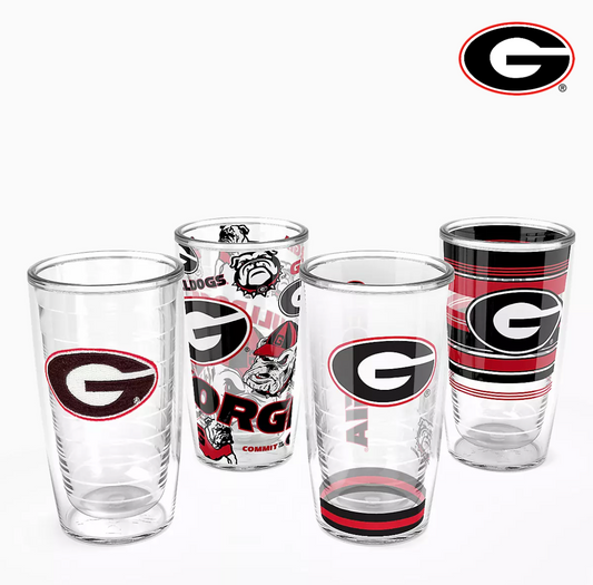 UGA 4-Pack Classic 16oz Tervis Tumblers