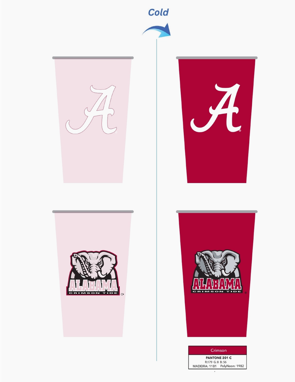 ALA Color Changing Aluminum Cup (20 oz)