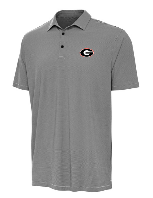 UGA Antigua Pensil Stripe Polo Shirt