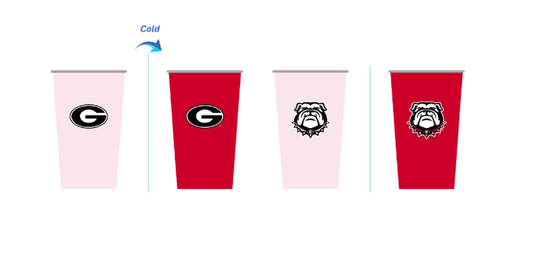 UGA Color Changing Aluminum Cup (20 oz)