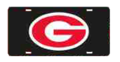 UGA Acrylic License Plate with Reflective Decals