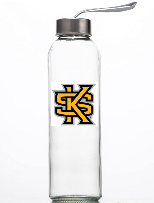 KSU 18oz Clear Water Bottle
