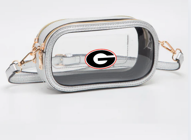 UGA Gameday Stadium Clear Oval Crossbody Bags