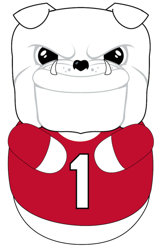 UGA Mascot Cloud Pillow 15"
