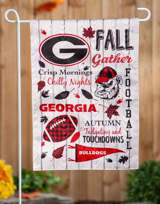 UGA Moire Garden Flag