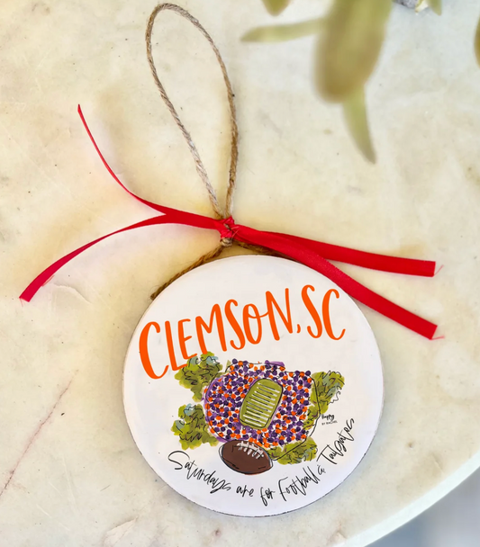 CLE Wood and Enamel Ornaments