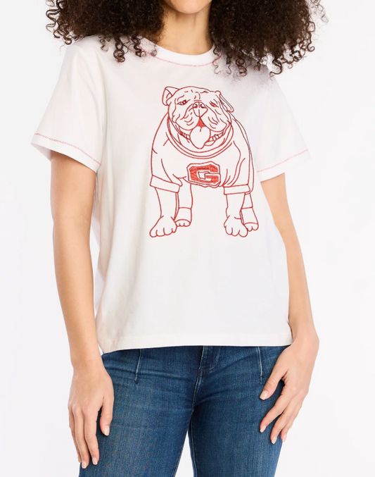 UGA Stewart Simmons Embroidered Ladies T-Shirt