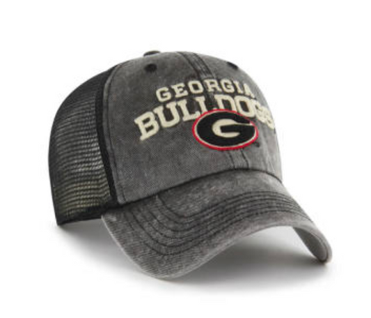 UGA '47 Brand Black Drumlin Clean up Hat