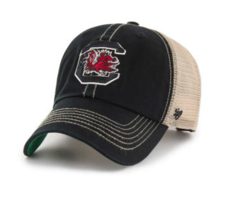 USC 47' Brand Gamecocks Black Trawler Clean Up Hat