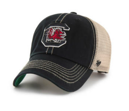 USC 47' Brand Gamecocks Black Trawler Clean Up Hat
