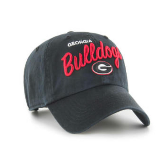 UGA '47 Brand Black Phoebe Clean Up Hat