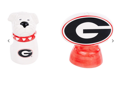 UGA Salt and Pepper Shakers