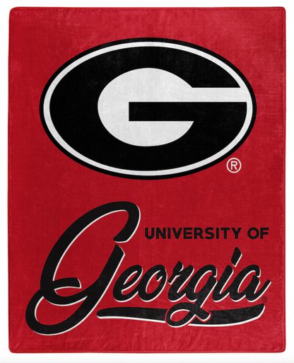 UGA The Northwest Group 50" x 60" Raschel Plush Throw Blanket