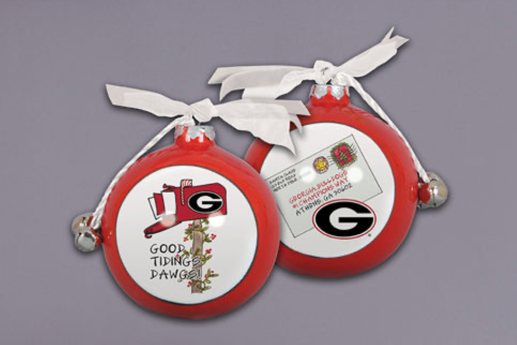 UGA Magnolia Lane Ball Ornaments