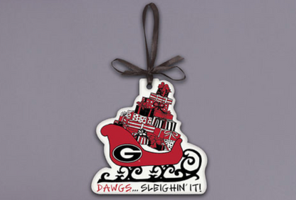 UGA Magnolia Lane Sleighin it Ornament