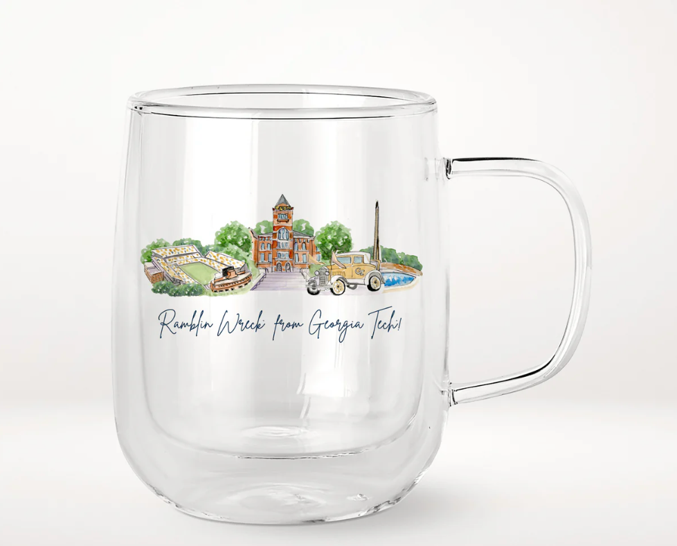 GTU Landmark Glass Mug