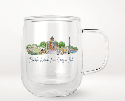 GTU Landmark Glass Mug
