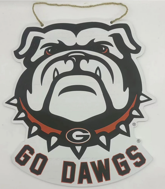 UGA Mascot Wood Door Hanger